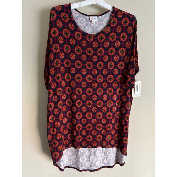LuLaRoe Women’s Irma Tunic t-shirt Top Size M All Over Print - Picture 1 of 6